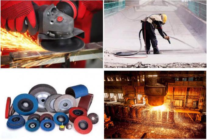 OEM 고순도 98.8% Al2O3 분말폭발 매체 비료 불화 산업용 흰 녹음 알루미나 3