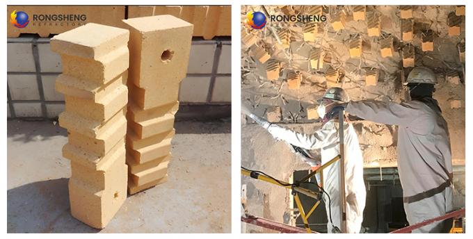 산업용 오븐 수송 불 벽돌 열 충격 저항성 높은 알루미나 앵커 벽돌 1