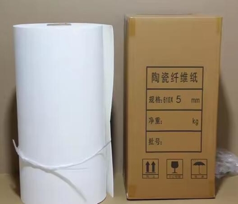 1mm 2mm 5mm 두꺼운 알루미늄 실리케이트 세라믹 섬유 종이 1260C 고온 난방 단열 재료