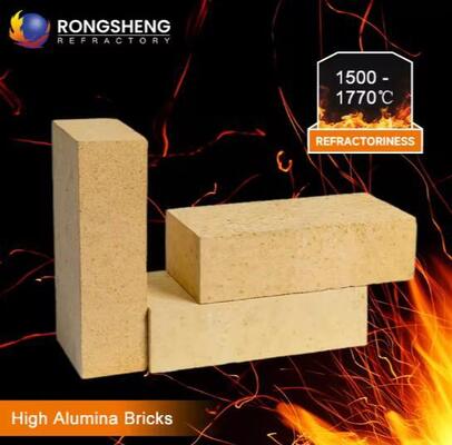 Rongsheng High Alumina Fire-Resistant Brick Acid Resistant Refractory Bricks For Industrial Furnaces And Kilns