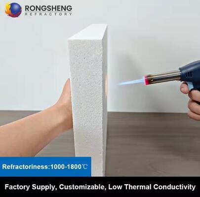 Furnace Kiln Lining Aluminum Silicate Heat Resistant Board 20mm 50mm 1260 1430 Degrees Inorganic Ceramic Fiber Insulating Boards