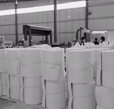 고온 1600c 3000F 불투명 폴리 크리스탈린 울 알루미나 섬유 담요 HA 등급 1500C 6-50mm 두께 세라믹 담요