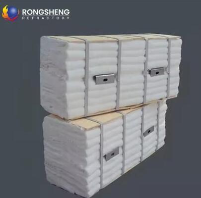 저열전도율 HZ 지르코늄 섬유 모듈 내화 단열 1600°C 세라믹 섬유 모듈 보일러 용광로용