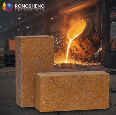 롱싱 고온 마그네슘 벽돌 92 95 MGO 마그네시트 벽돌 열 저장 불화성 마그네시아 벽돌 230x114x65mm